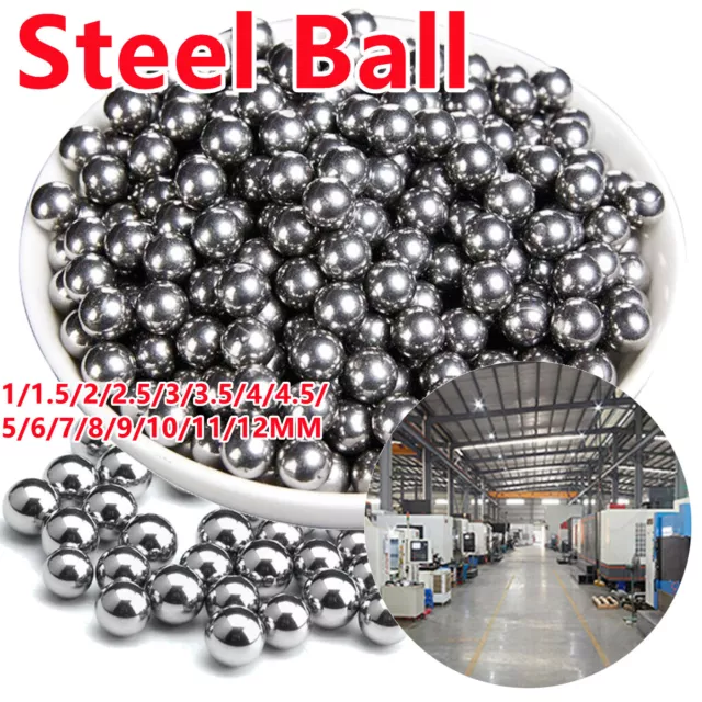Steel Loose Bearing Ball Replacement Parts 1-12mm Bike Bicycle Cycling Stainles