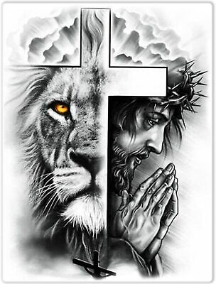 Lion Jesus Christ Cross 5D Diamond Painting Kit Embroidery Home Wall Picture Art