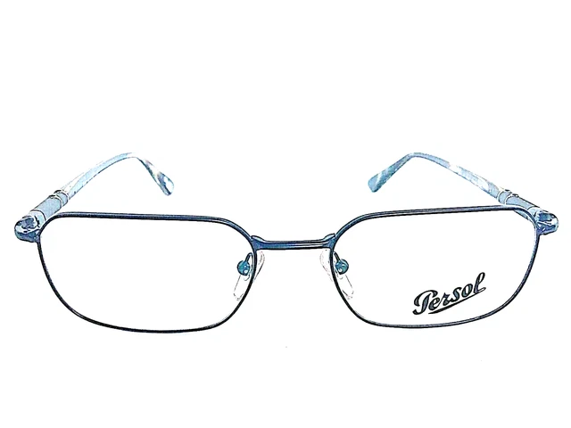 New Persol 2431-V 1055 Gunmetal Gray Havana 53mm Men's Eyeglasses Frame Italy
