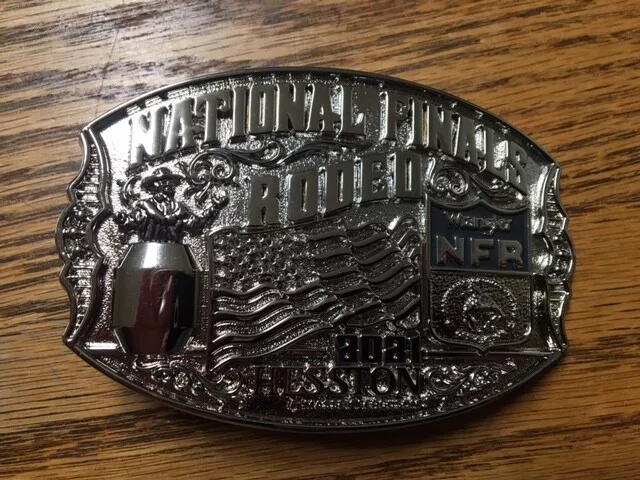 NEW!! 2021 Silver Plated "Adult" Hesston National Finals Rodeo