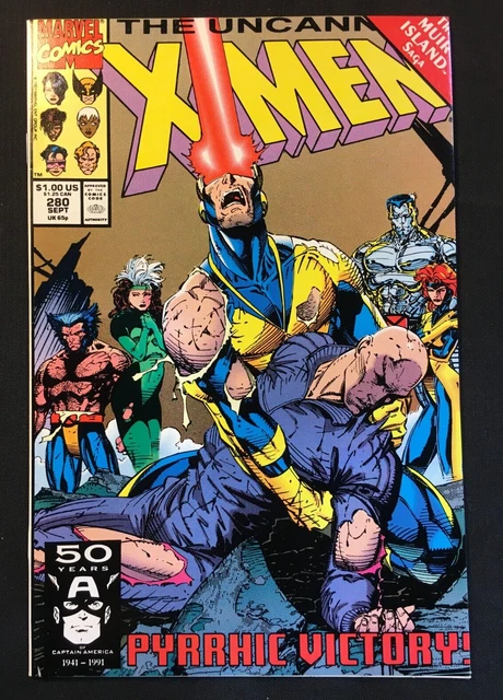 Uncanny X Men 280 Jim Lee Cover Vol 1 Pyslocke Wolverine Gambit Storm X Factor