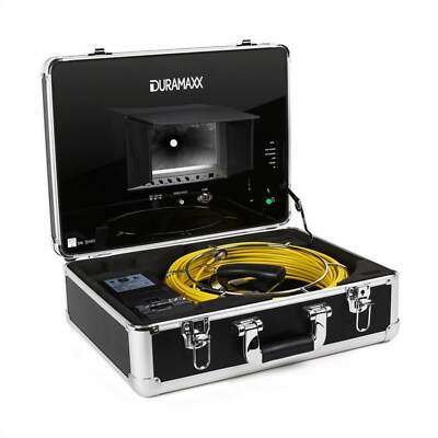 Duramaxx Videocamera Per Ispezione Tubi Endoscopio 20M Vhs Con Monitor Integrato Lcd 7" 