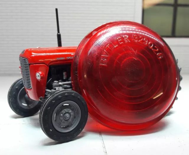Butler Rouge Arrière Queue Feu Latéral Verres Ferguson MF35 Fordson Major Dextra