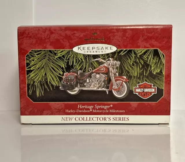 Hallmark Ornament 1999 Harley Davidson HERITAGE SPRINGER #1 Series