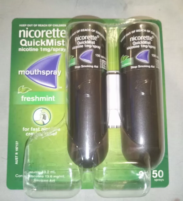 Nicorette Quickmist  Fresh mint - 2 Pack.