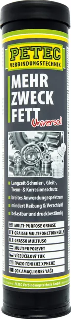 PETEC 94444 Mehrzweck Fett Universal 444ml 400g Langzeitschutz Schmierfett Lager 2