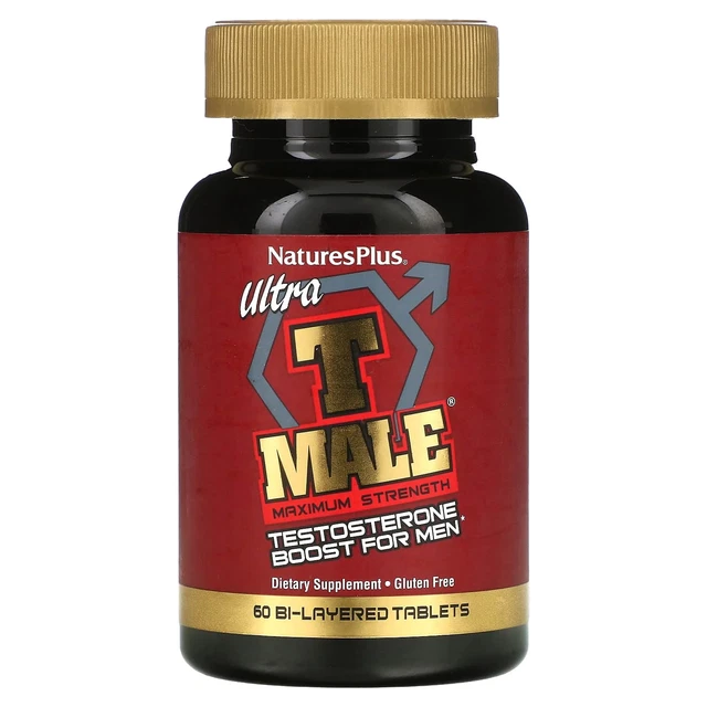 NATURESPLUS, T-MALE, TESTOSTERONE Boost for Men, Maximum Strength, 60 ...