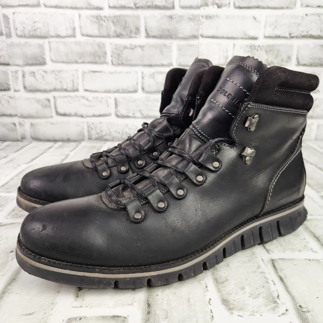 COLE HAAN ZEROGRAND Hiker Men's Size 12 M Black Leather Waterproof ...