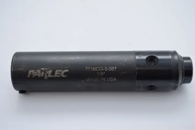 Parlec 7716CG-3-087 7/8'' Tap Adapter 3.7 Projection, 1-1/4 Shank OD, Through Co