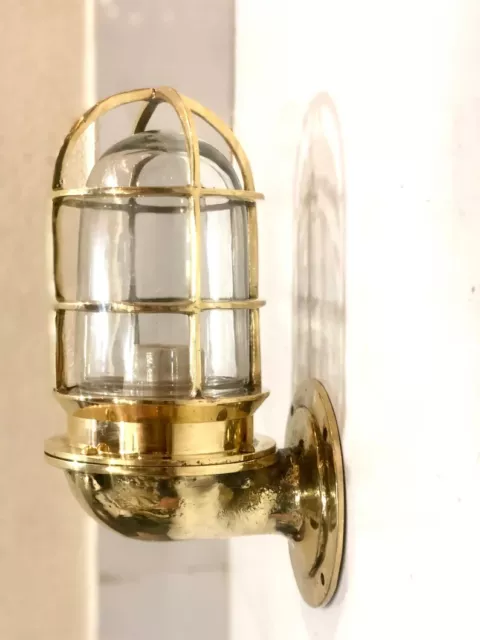 Nautical Oceanic Ship Marine New Solid Brass Bulkhead Wall Fixture Sconce Light