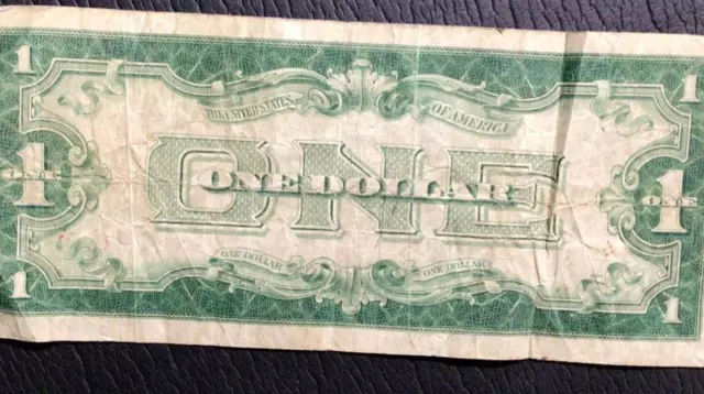1928B $1 Blue "FUNNY BACK" SILVER Certificate! X9410 FINE! Old US Currency!