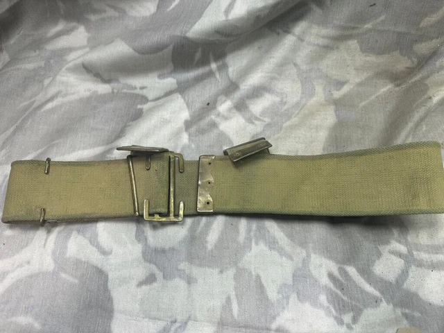 ORIGINAL WW1 BRITISH Army 1908 08 Pattern Webbing Belt - 1924 Dated ...
