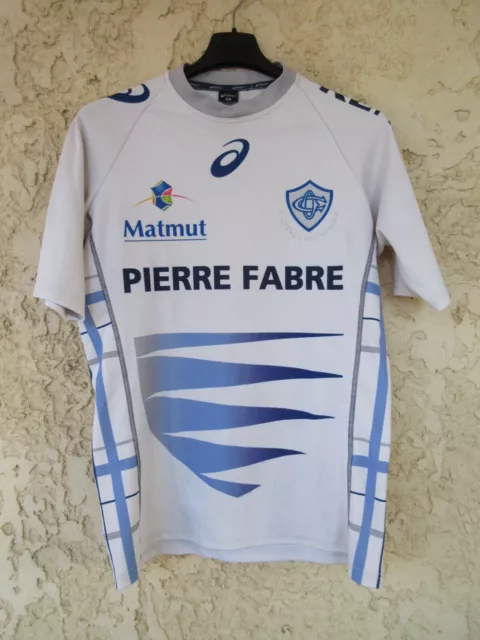 Maillot rugby CASTRES OLYMPIQUE Asics away shirt blanc M