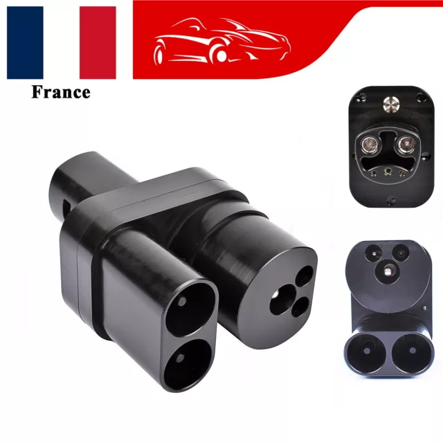 CCS 2 Combo Type 2 Adaptateur Convertisseur de Charge pour Tesla Model S 3 X Y