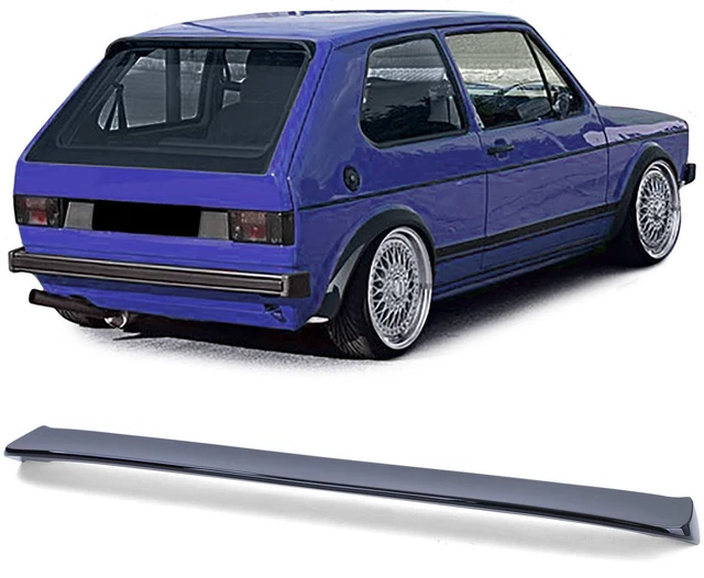 GTI Look Rear roof/ door spoiler wing For VW Golf 1 Boot Lid Cover Black Gloss