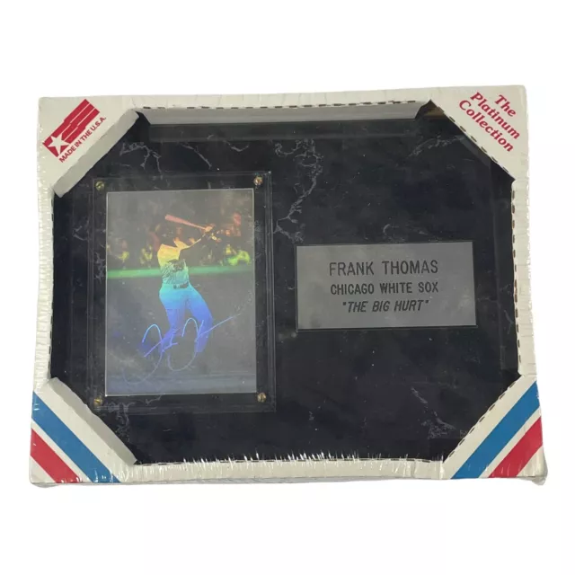 Frank Thomas Plaque Hologram Card Chicago White Sox "The Big Hurt" Vintage NEW