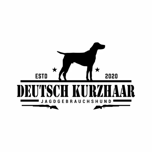 Deutsch Kurzhaar Aufkleber Auto Hund Jäger Jagd Sticker Jagdgebrauchshund