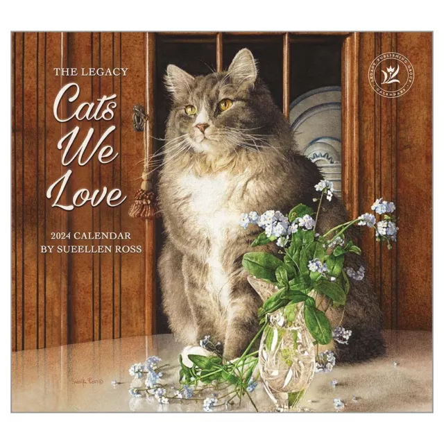 2024 CALENDAR CATS We Love by Sueellen Ross Wall The Legacy WCA84349