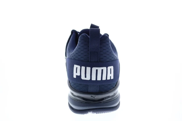 Puma Axelion Sleek 19449402 Mens Blue Canvas Lace Up Athletic Running Shoes 7