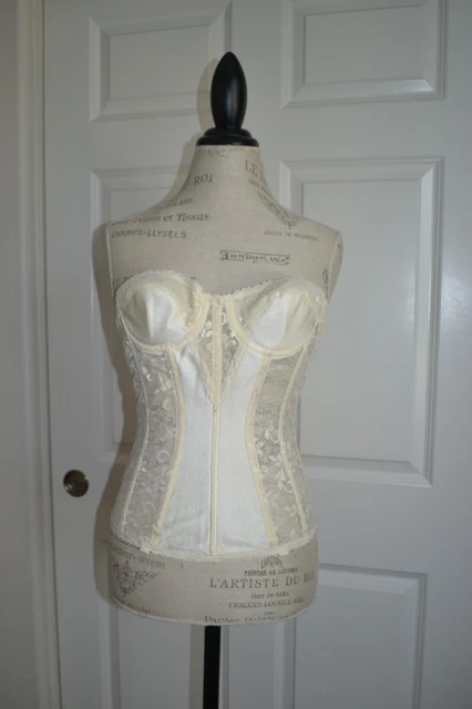 Felina long line corset bra ivory in 32B, 32C or 32A
