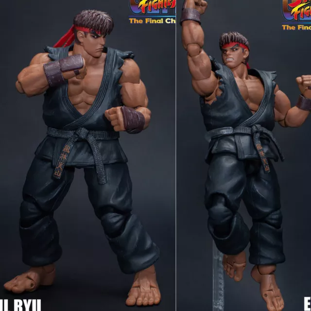 Storm Toys Evil Ryu Street Fighter 1/12 Action Figure Collectible Doll Black Ver