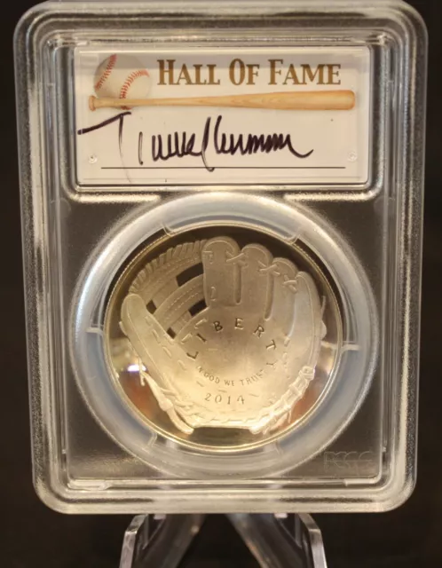 2014 Silver One Dollar PCGS PR70 Baseball Hall of Fame Randy Johnson HAND SIGNED