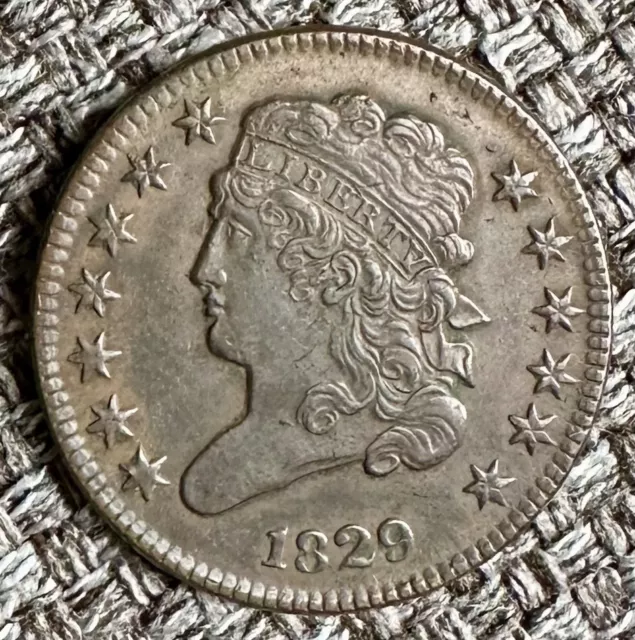 An OUTSTANDING FRESH to MARKET 1829 U.S. HALF CENT piece LOW START & NO RESERVE!