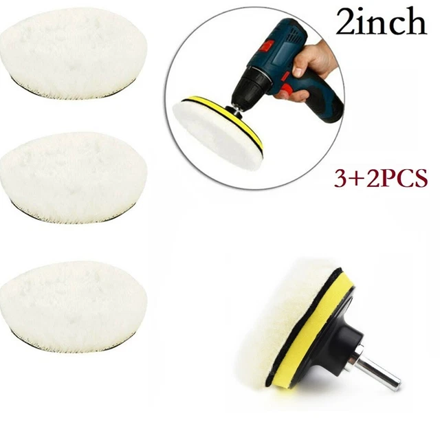 5pcs/set 2inch Buffing Polishing Pads Car Polisher Drill Wool Wheel Mop Kit
