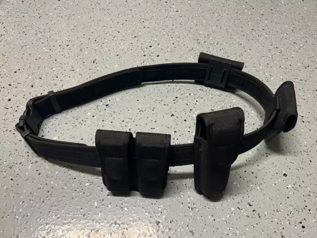 Uncle Mike's Sidekick Adjustable Duty Police Belt X-Large w/ Bianchi Attachments
