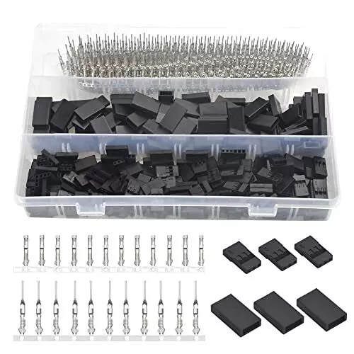 900 PCS Universal Servo Cable Wire Connector Male Female Crimping Pin Kit for JR