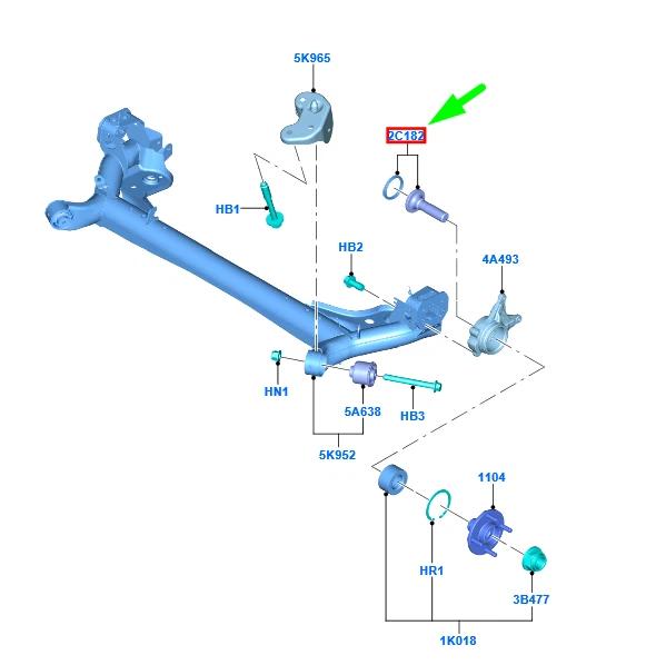 FORD FIESTA MK6 Rear Axle Abs Sensing Ring 1804851 C1BC2C422AA NEW