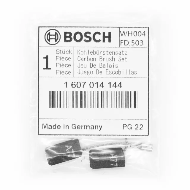 Bosch 1607014144 GWS 850 C Angle Grinder Carbon Brushes 110v Original Autostop