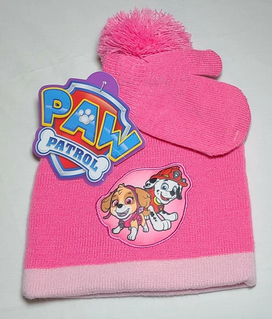 NICKELODEON PAW PATROL Hat & Gloves Set Kids Childs Beanie Mittens