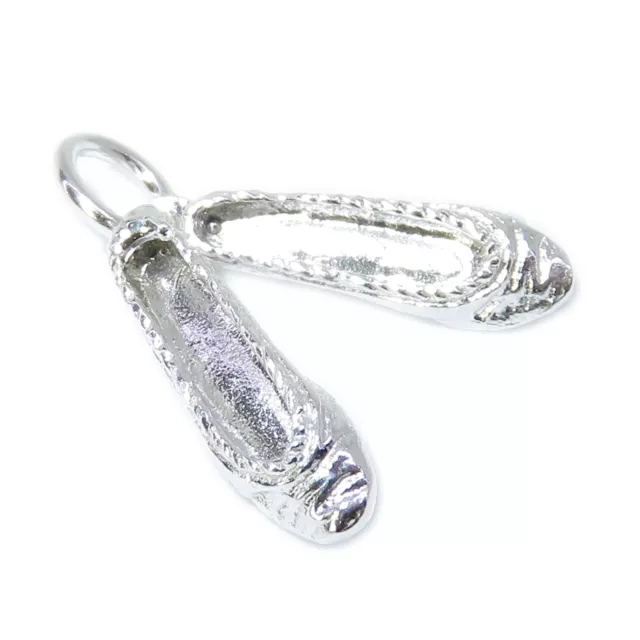 Ballerines charm en argent sterling .925 x 1 Ballerina Pumps charms!