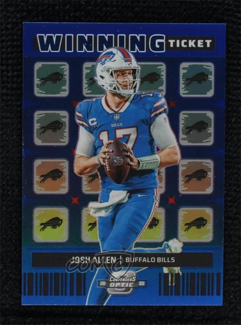 2022 Panini Contenders Optic Winning Tickets Blue Prizm 39/99 Josh Allen #WT-1