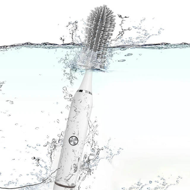 Brosse à Bouteille électrique IP65 Waterproof Replaceable Heads Cleaning Tool Wi