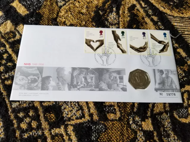 Great Britain First Day Cover - 50 Pence 1998 - NHS 50th Anniversary - Q39