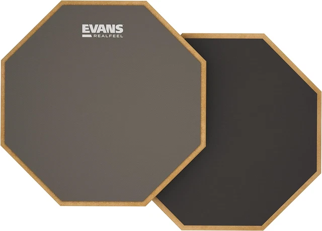 Evans RealFeel - Drum Practice Pad - Drum Pad - Drummer Practice Pad - Gum Rubb