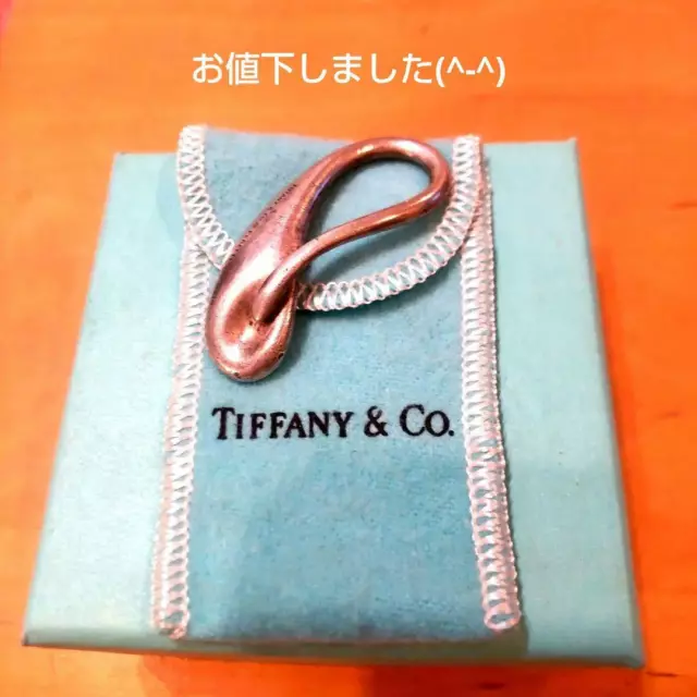 Tiffany & Co rare teardrop money clip sterling silver vintage smooth authentic