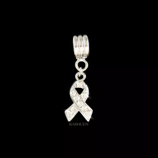 Lunge Krebs Bewusstsein Klar Band ~ mit Swarovski Kristall Armband Anhänger