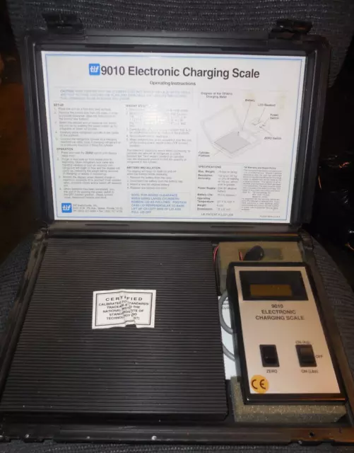 TIF 9010 75lb Electronic Refrigerant Charging Scale & Hard Case