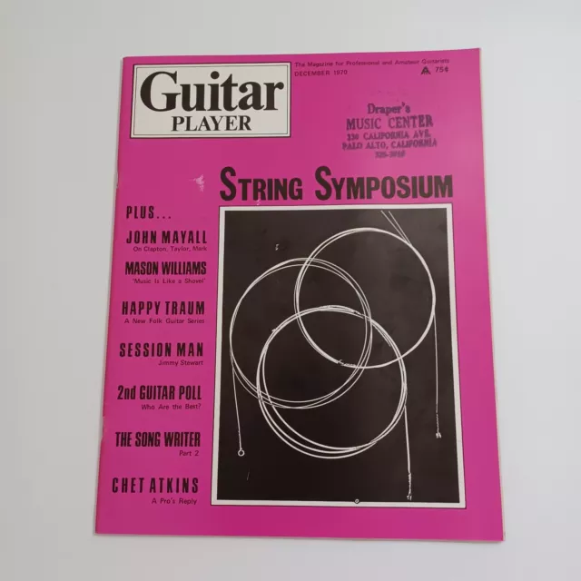 GUITAR PLAYER Magazine DECEMBER 1970 John Mayall Mason Williams String Symposium