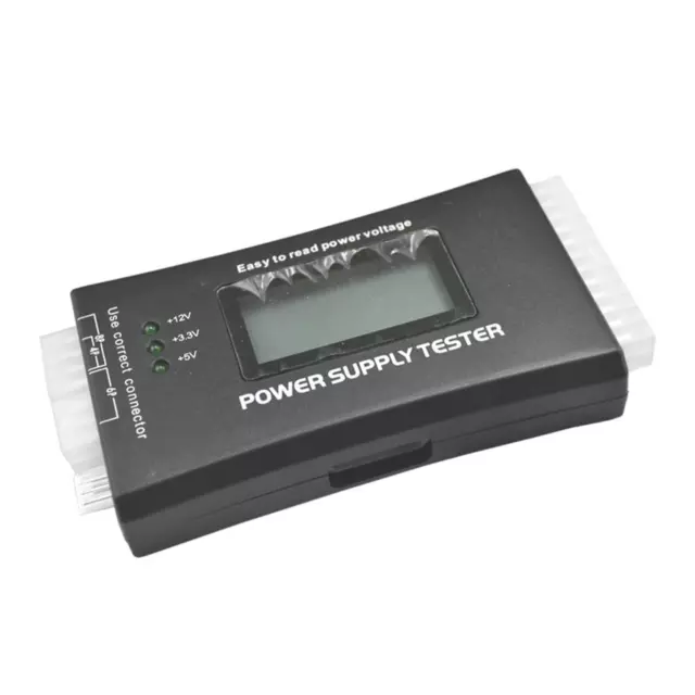 LCD Digital Power Tester LCD PC Computer 20/24 Pin 4 PSU ATX BTX ITX SATA HDD 2