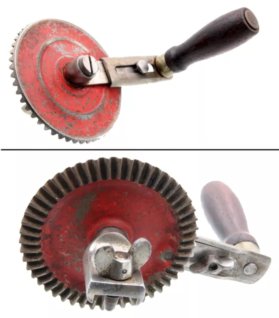 Orig. Wheel, Crank Handle & Bracket of Millers Falls No. 182 Brace- mjdtoolparts