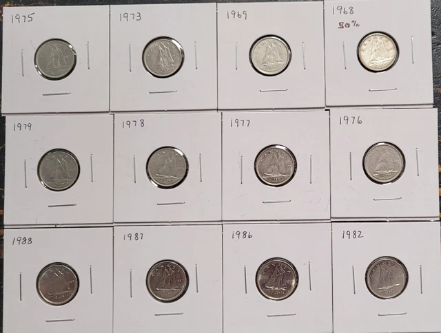 Canadian Dime Lot