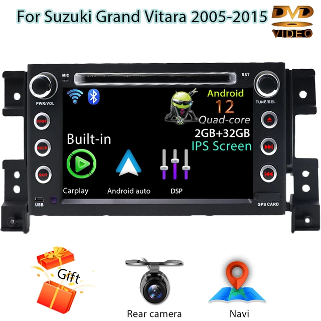 Autoradio Android 15 Pour Suzuki Grand Vitara 2005-2015 | Écran Tactile 9 Pouces | CarPlay/Android Auto Sans Fil | GPS Intégré