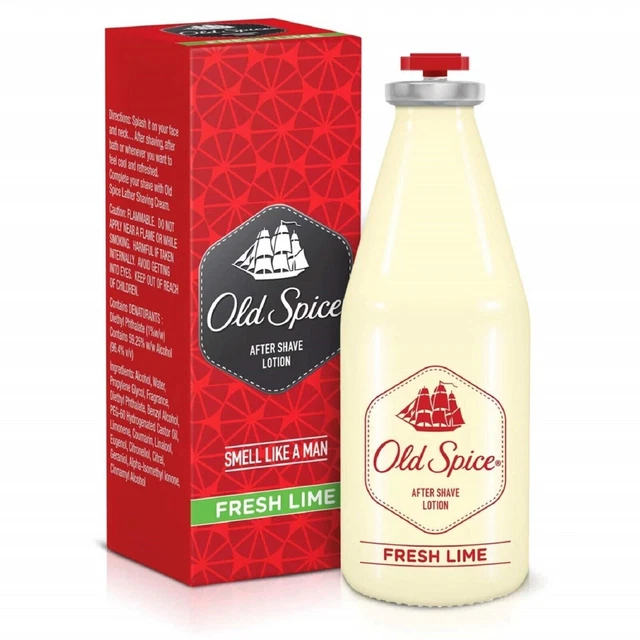 Old Spice After Shave Loción Lima Fresca 150 ML PARA HOMBRE