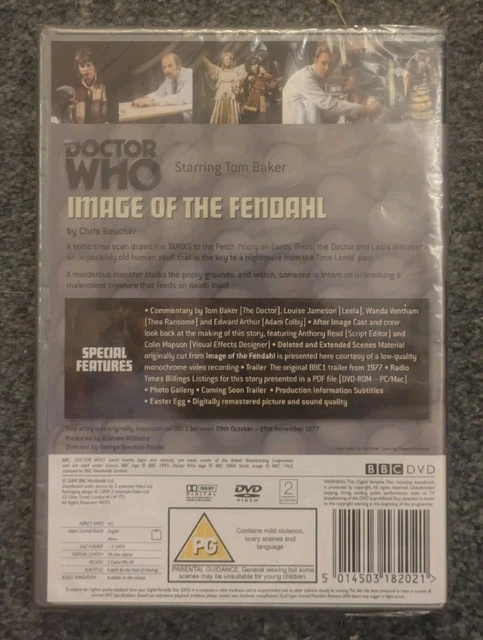 DOCTOR WHO IMAGE of the Fendahl DVD Tom Baker BBC TV Series Sci-Fi *NEW ...