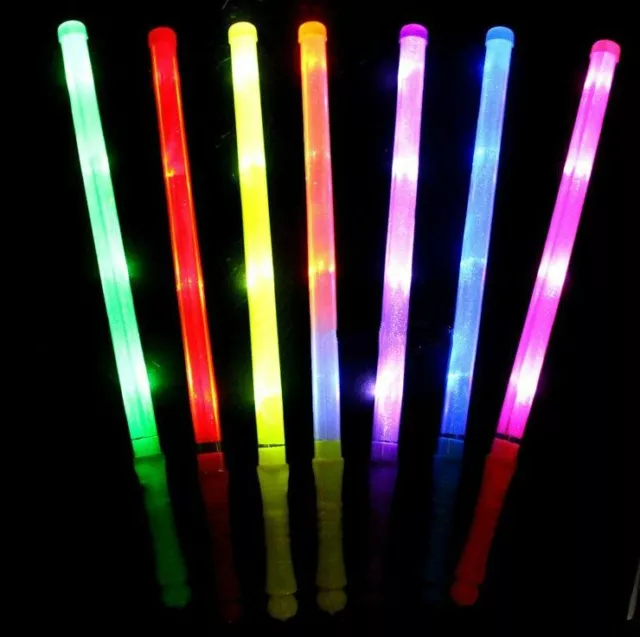 5 Stck. Light Up Premium LED Schaum Glühstick Blinkend Mehrfarbig