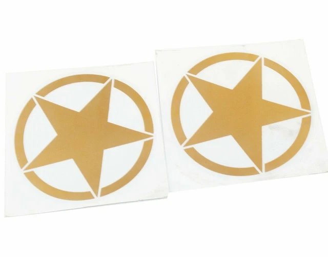 2x Gold Star Aufkleber Für Norton Royal Enfield Ariel BSA Triumph